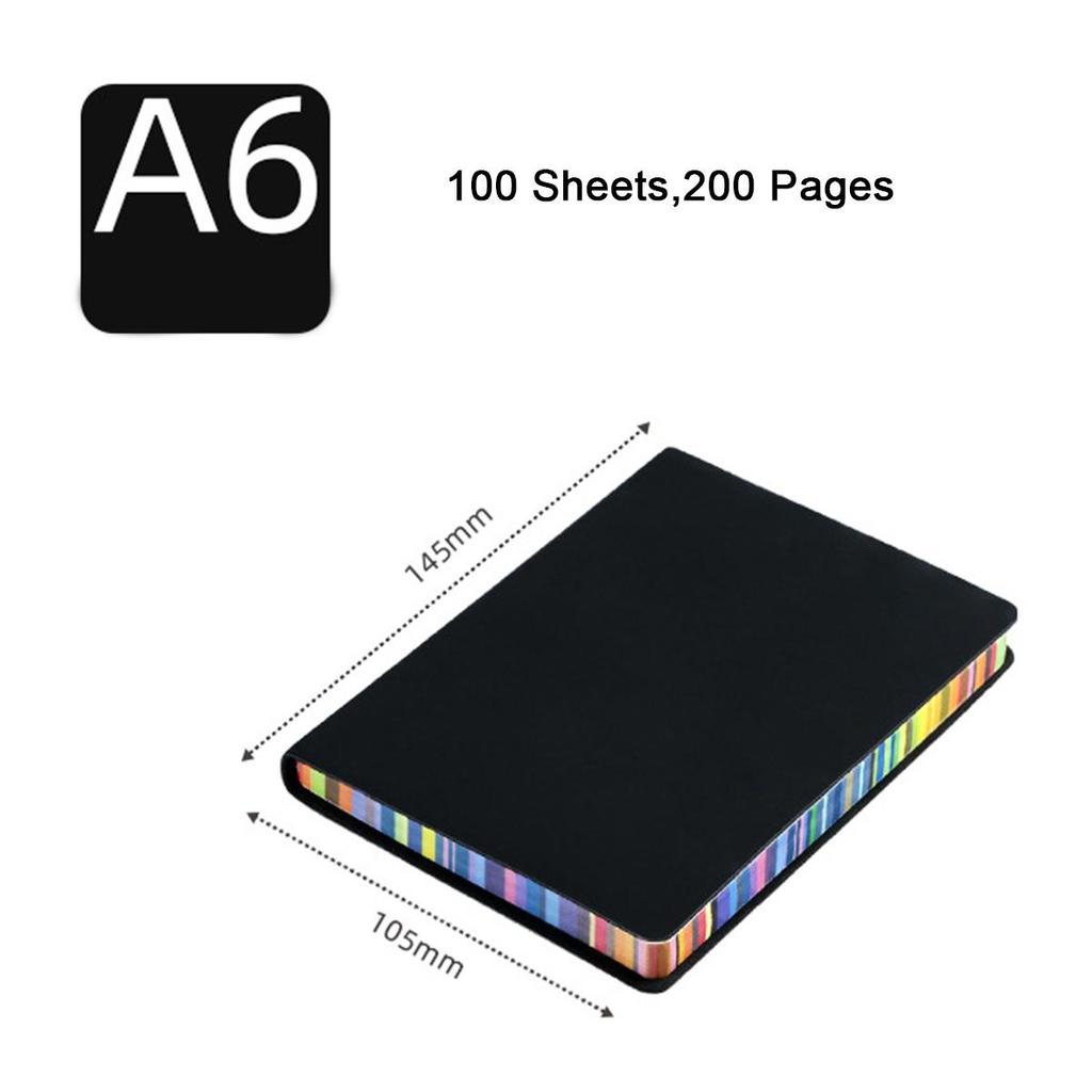 (Возможна гравировка логотипа) Цветной студенческий блокнот формата А6/А5/В5, кожаный деловой блокнот, журнал встреч, дневник, внутренняя страница с подкладкой, справочник