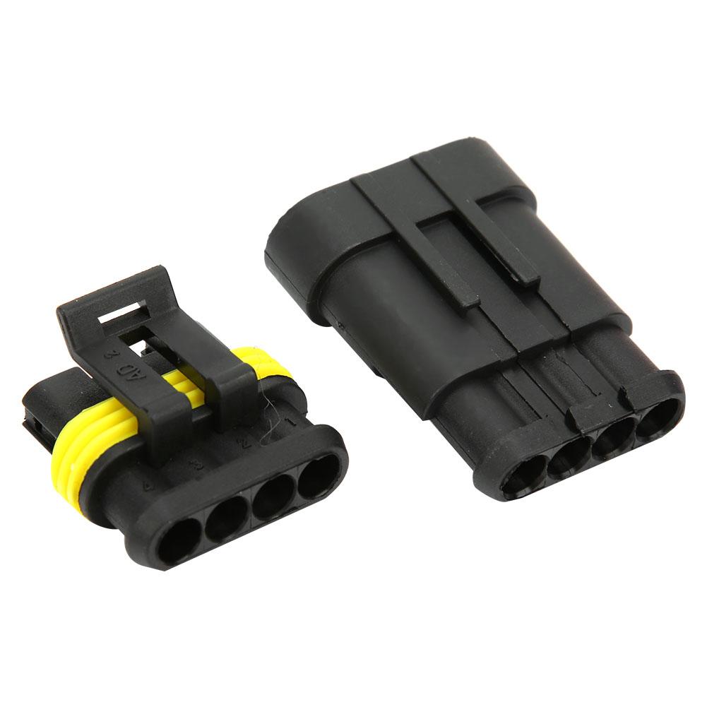 5 комплектов 4P 5P 6P AMP 1.5 штекер и гнездо автомобильный водонепроницаемый разъем 4P