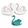 Silicone Couple Swan Mold Fondant Cake Decoration Mould Soap Molds