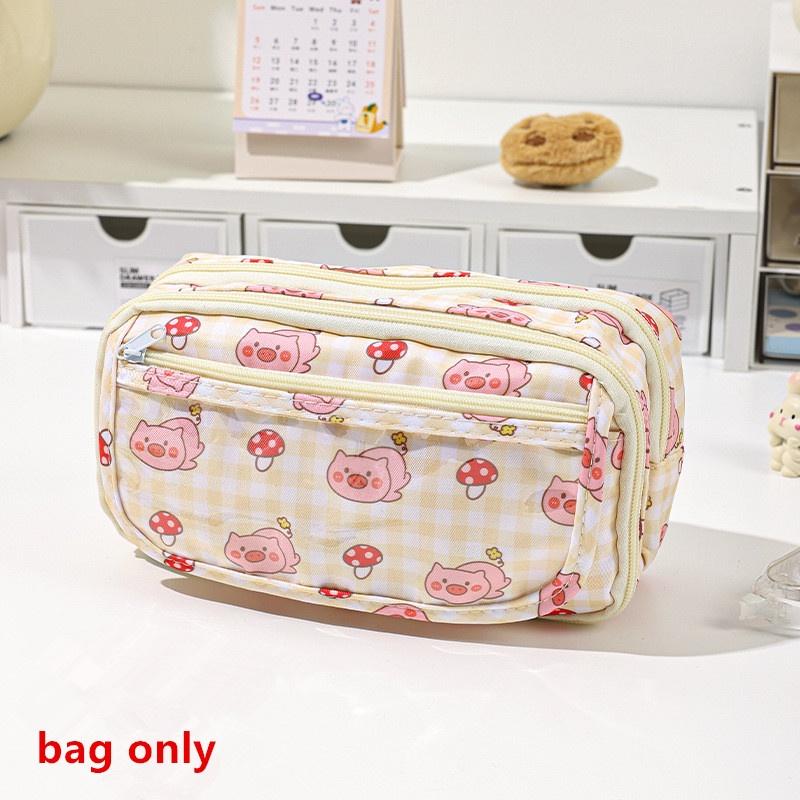 Милый мультяшный пенал для студента Мультяшный аниме креативный пенал Большая вместимость Сумка для хранения канцелярских товаров Косметичка