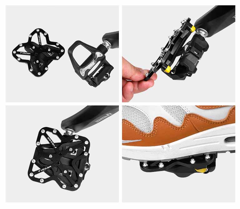 Педали – Плоские педали из алюминиевого сплава, переходные пластины для горных и шоссейных велосипедов, универсальные велосипедные аксессуары