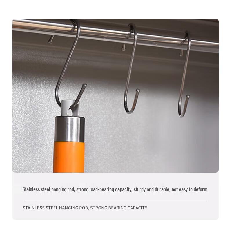 Jingwei 201 Stainless Steel Double Door Cleaning Storage Cabinet