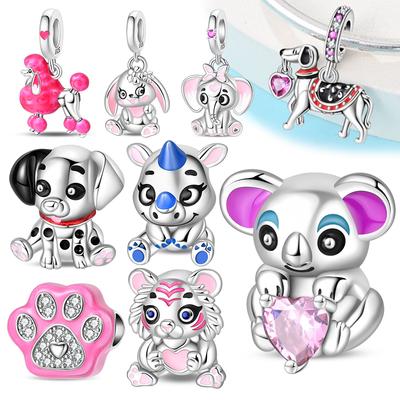 Originalcoppercute Подвески для питомцев Животные Собака Единорог Бусины Подвеска Подходит для браслета 3 мм DIY Для женщин Тонкие ювелирные изделия Подарок