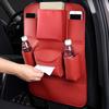 Obbarde Car Seat Back Organizer Storage Bag Compatible with Mercedes BMW Leather Waterproof Kick Mat