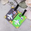 Мягкие ПВХ Бирки для Багажа с Рисунком Самолета Милая Бирка для Багажа Креативная Бирка для Чемодана Мультяшные Посадочные Талоны Авиаперелеты Аксессуары для Путешествий