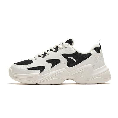 Удобные универсальные прочные повседневные туфли с низким верхом женские кроссовки бежево-черные 922348822-3