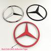 90mm ABS Chrome Black Logo Mercedes Emblem Rear Star Badge For Mercedes Benz W203 W206 W212 X253 W167 W166 W247 C E GLA GLC GLE