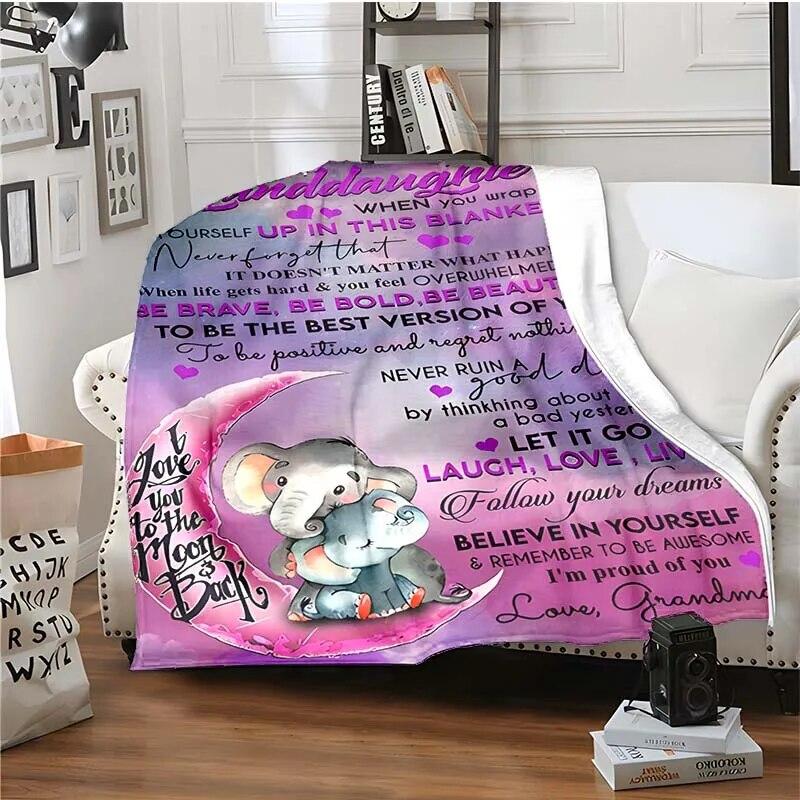 Одеяло с 3D принтом письма для моих детей, родителей и любителей, теплое одеяло для гостиной, мягкое фланелевое одеяло для взрослых и детей