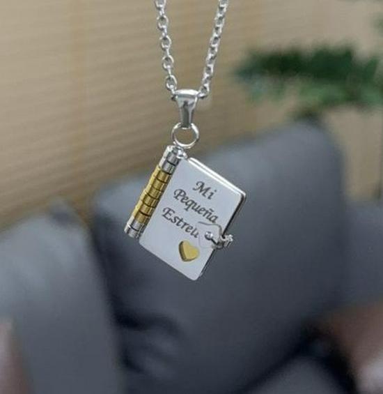 Подвеска-кулон «Любовное письмо» из титановой стали для пар - Цепочка для ключицы для девушек.