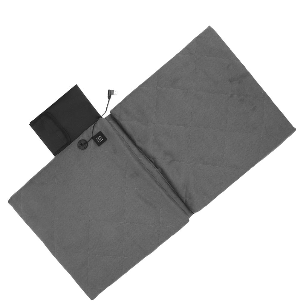 Electric Heating Seat Cushion Foldable Stadium Seats Heated Cover Pads with Backrest for Camping