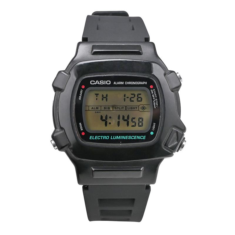 Черный браслет из смолы для часов Casio W-740