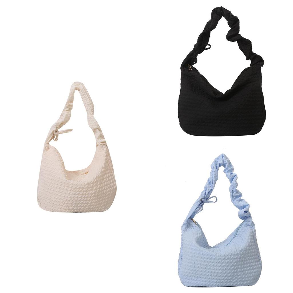 Stylish Cloud Puff Floral Tote Bag For Girls Street Fashion Canvas Shoulder Bag 2023