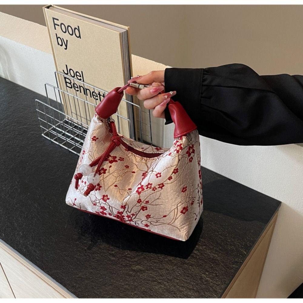 Embroidered Chinese Style Handbag Canvas Cheongsam Bag Casual Hanfu Embroidery Handbag Wedding