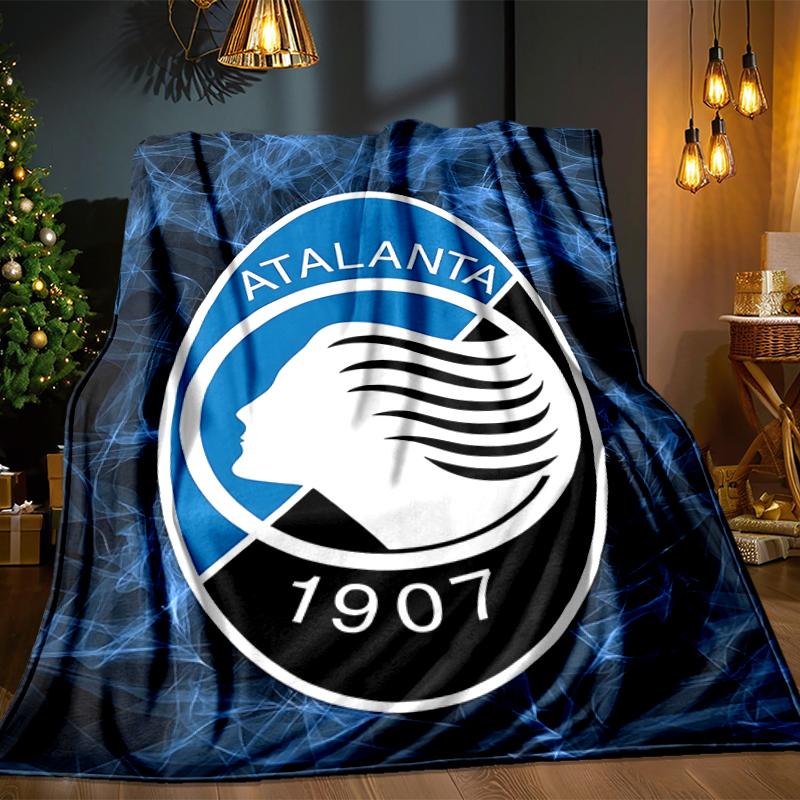 Football Atalanta Blanket Lightweight Ideal Bedding Blanket Perfect for Travel, Camping, Living Rooms, Offices, Sofas, Fan Christmas gift