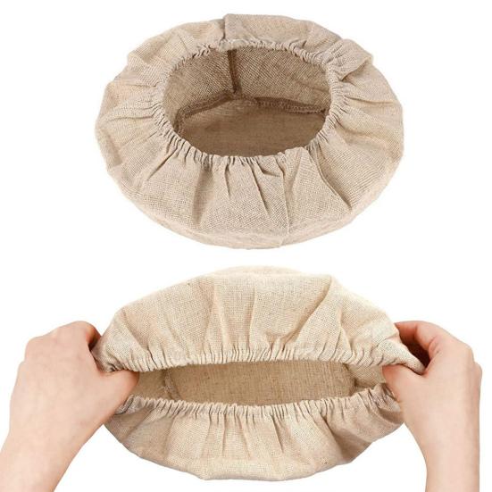 Чехол для корзины для расстойки хлеба Yousheng, моющийся из хлопка и льна, многоразовый, овальный, для расстойки теста, аксессуар для выпечки дома