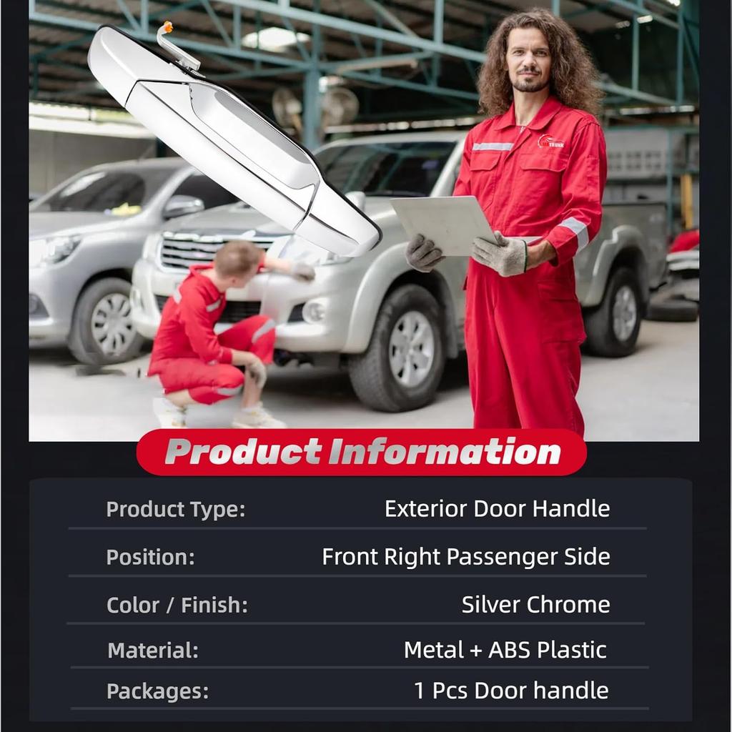 Внешняя хромированная ручка двери передняя правая пассажирская сторона для 2007 2008 2009 2010 2011 2012 2013 2014 Chevy Silverado Suburban Tahoe Avalanche, GMC