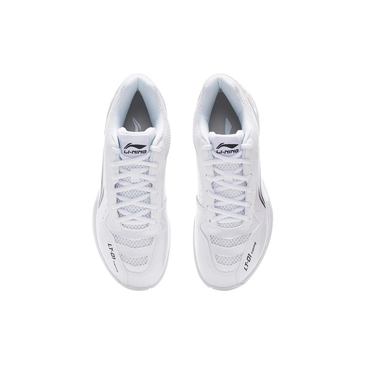 Li Ning Thunder Тренировочные Низкие Бадминтонные Кроссовки с Противоскользящей и Износостойкой Подошвой, Обеспечивающие Поддержку, Унисекс, Белые, AYTS024-1