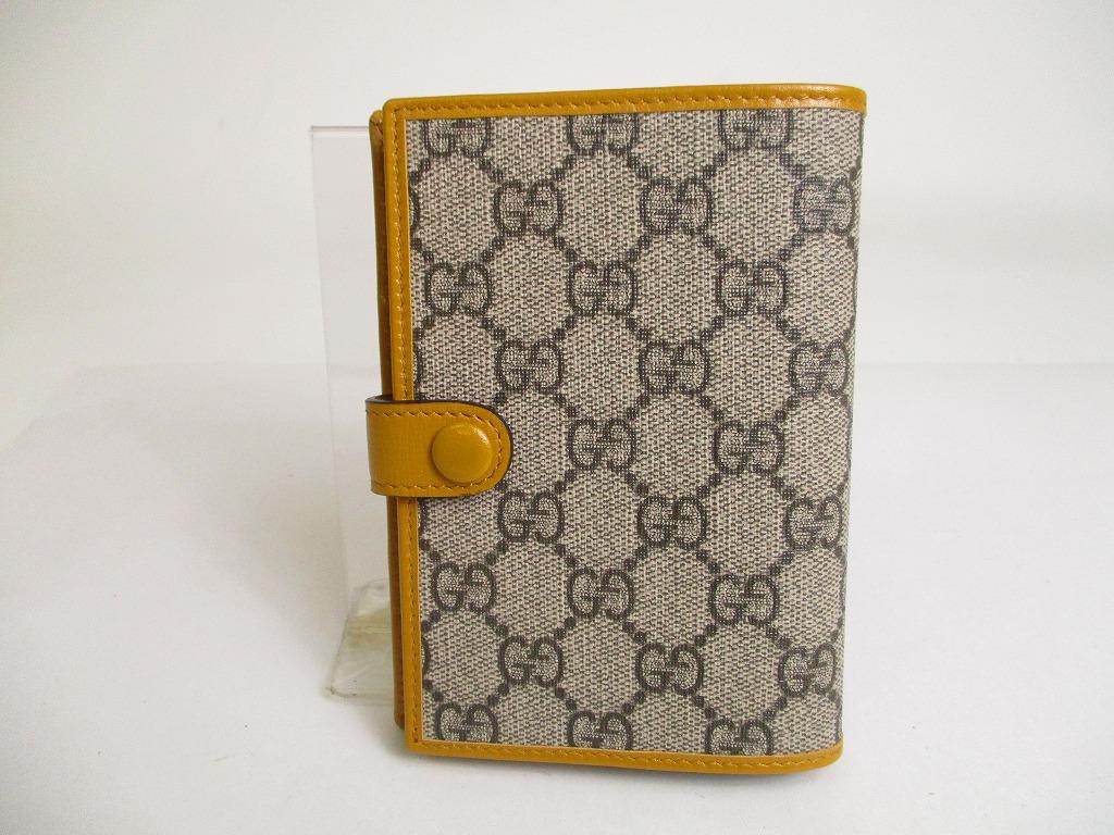 Оригинальные обложки для паспорта GUCCI GG Supreme Orchre из кожи #a370, восстановленные