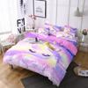 Home Textiles Rainbow Unicorn Bedding 3D Digital Printing Quilt Set Three-Piece Set
