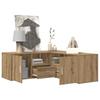 Corner Shelf Artisan Oak 200x40x45 cm Particleboard