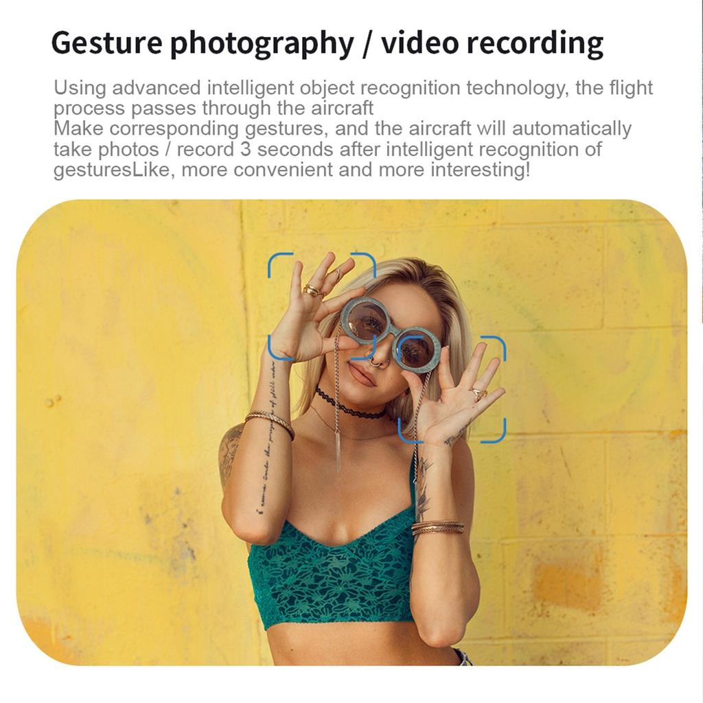 Мини-дрон 4K HD Двойная камера Wifi FPV Умный селфи RC БПЛА Складной квадрокоптер Обход препятствий