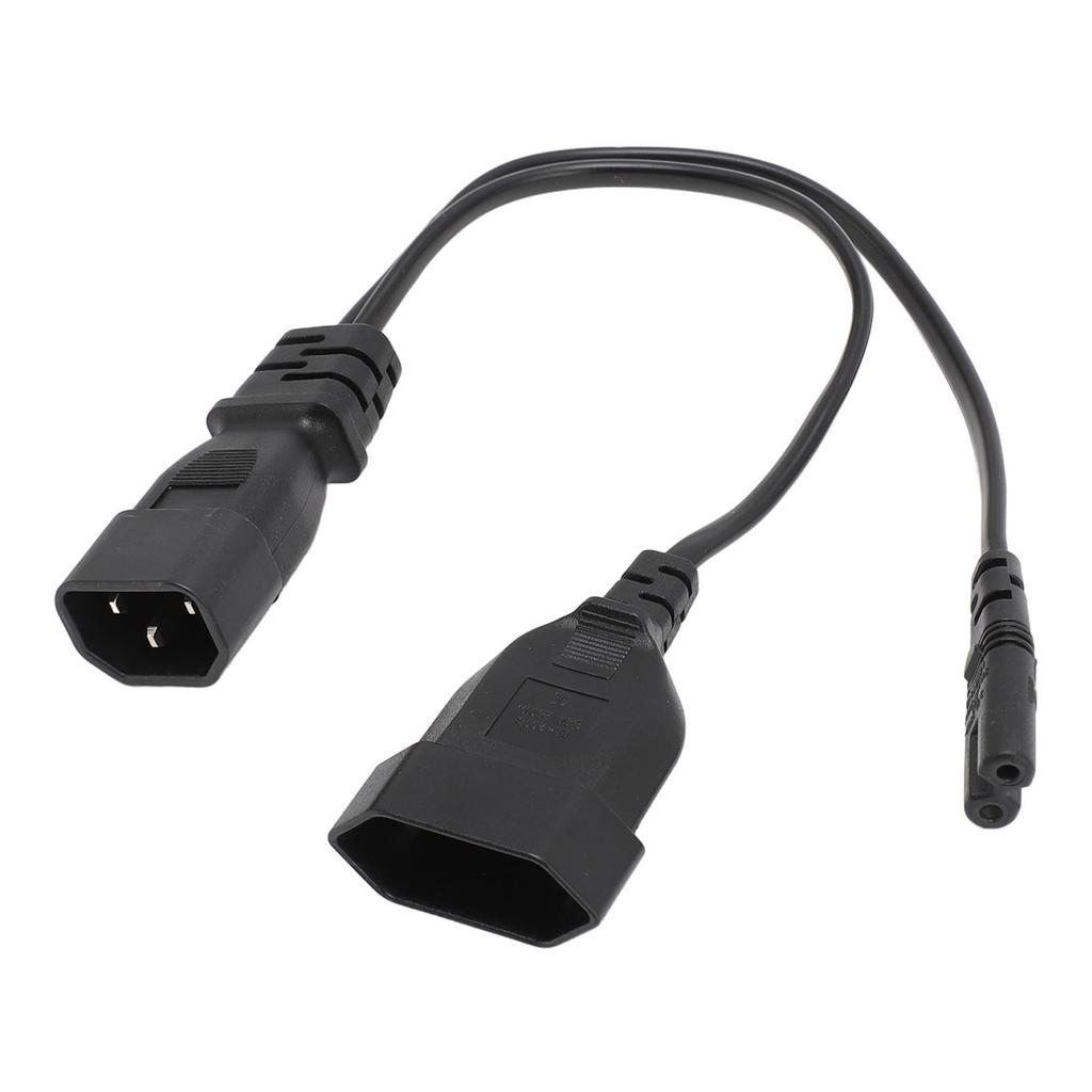C14 - C7 EU4.0 Y-разветвитель, шнур питания, одинарный IEC 320 C14, штекер - C7 EU4.0, гнездо, разветвитель