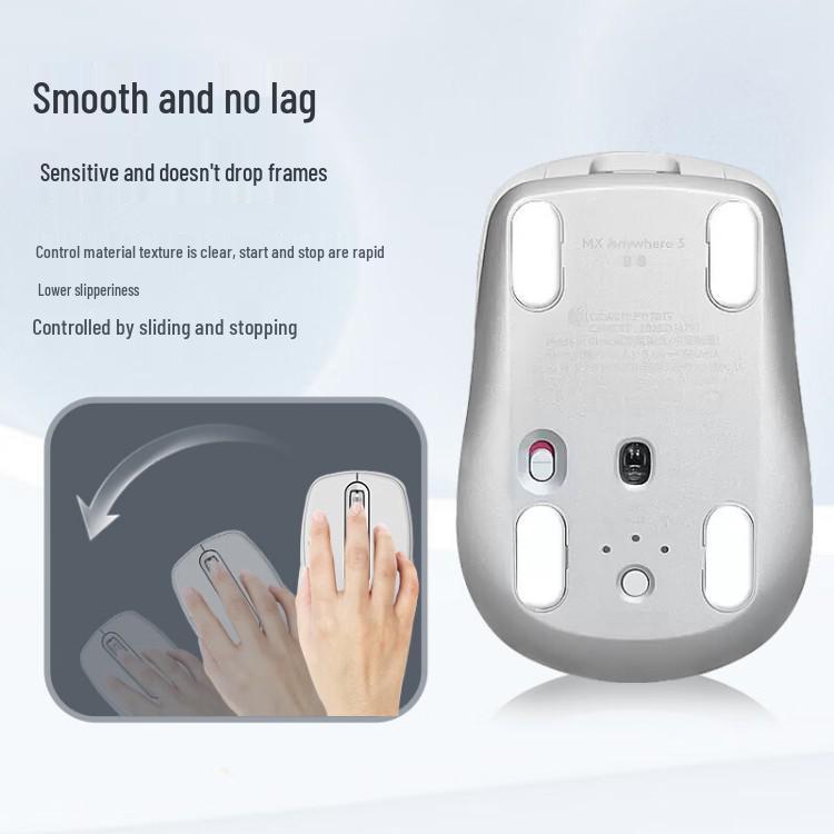 Совместимые накладки для ножек мыши Logitech MX Anywhere 2/2S, Ледяная версия, Игровые наклейки на ножки с изогнутым краем.