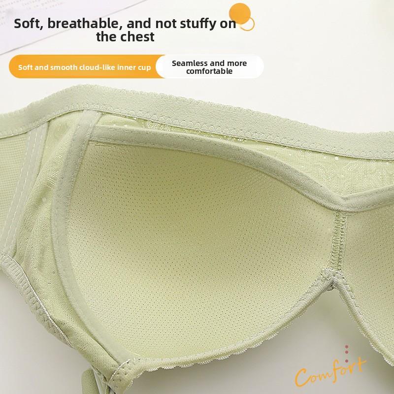 Премиальное жаккардовое дышащее легкое сетчатое белье больших размеров, чашка с боковой поддержкой, лифтинг и сборка, широкие бретели, бюстгальтер на 4 крючка