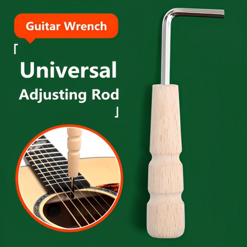 4 мм деревянный шестигранный ключ для шеи гитары для регулировки акустической гитары, бас-гитары, электрогитары
