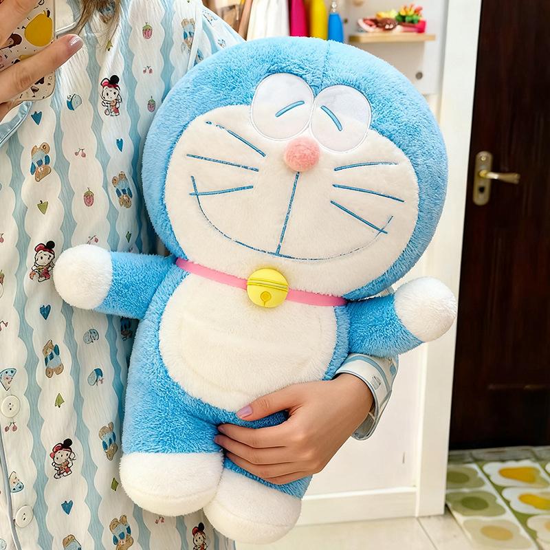 60 см Мультяшная Аниме Плюшевая Игрушка Дораэмон Каваи Кошка Мягкие Набивные Плюшевые Куклы Большой Размер Подушка для Сна Подарок на День Рождения для Девочек