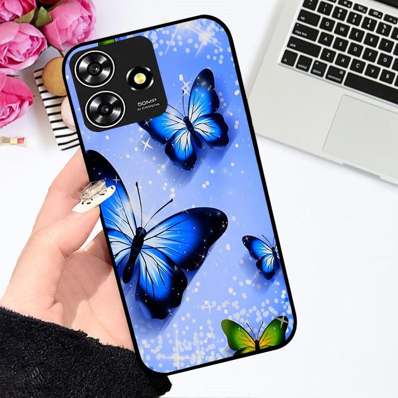 Cases For ZTE Blade V50 Smart Cute Astronaut Fashion Shockproof Soft Bumper For ZTE V50 Design 4G Coque For ZTE Axon 50 Lite