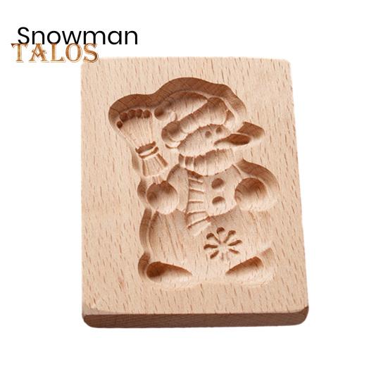 Деревянная 3D форма для печенья, животное, цветок, снежинка, Санта, пищевая антипригарная форма, можно мыть в посудомоечной машине, форма для шоколадного печенья, конфет, инструменты для выпечки, кухонные принадлежности