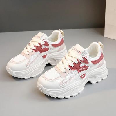 Мода Мода Женские кроссовки Весна Дышащие Удобные Кроссовки на платформе для женщин Korsan Противоскользящие Кроссовки Распродажа
