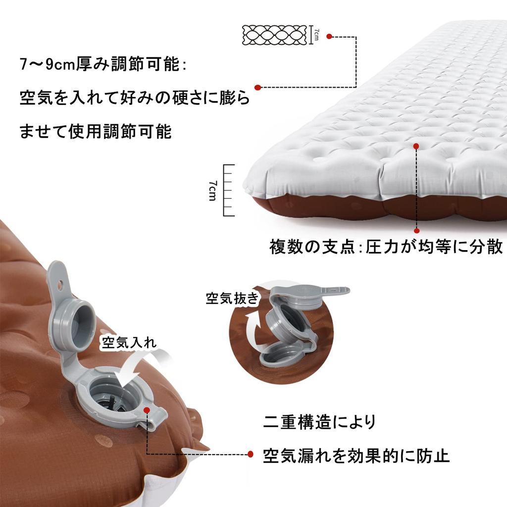 Официальный надувной коврик Naturehike с высоким значением R5.8 3.5 Можно использовать на открытом воздухе при температуре -20°C Толщина 7 см Ультралегкий компактный надувной коврик для кемпинга и скалолазания