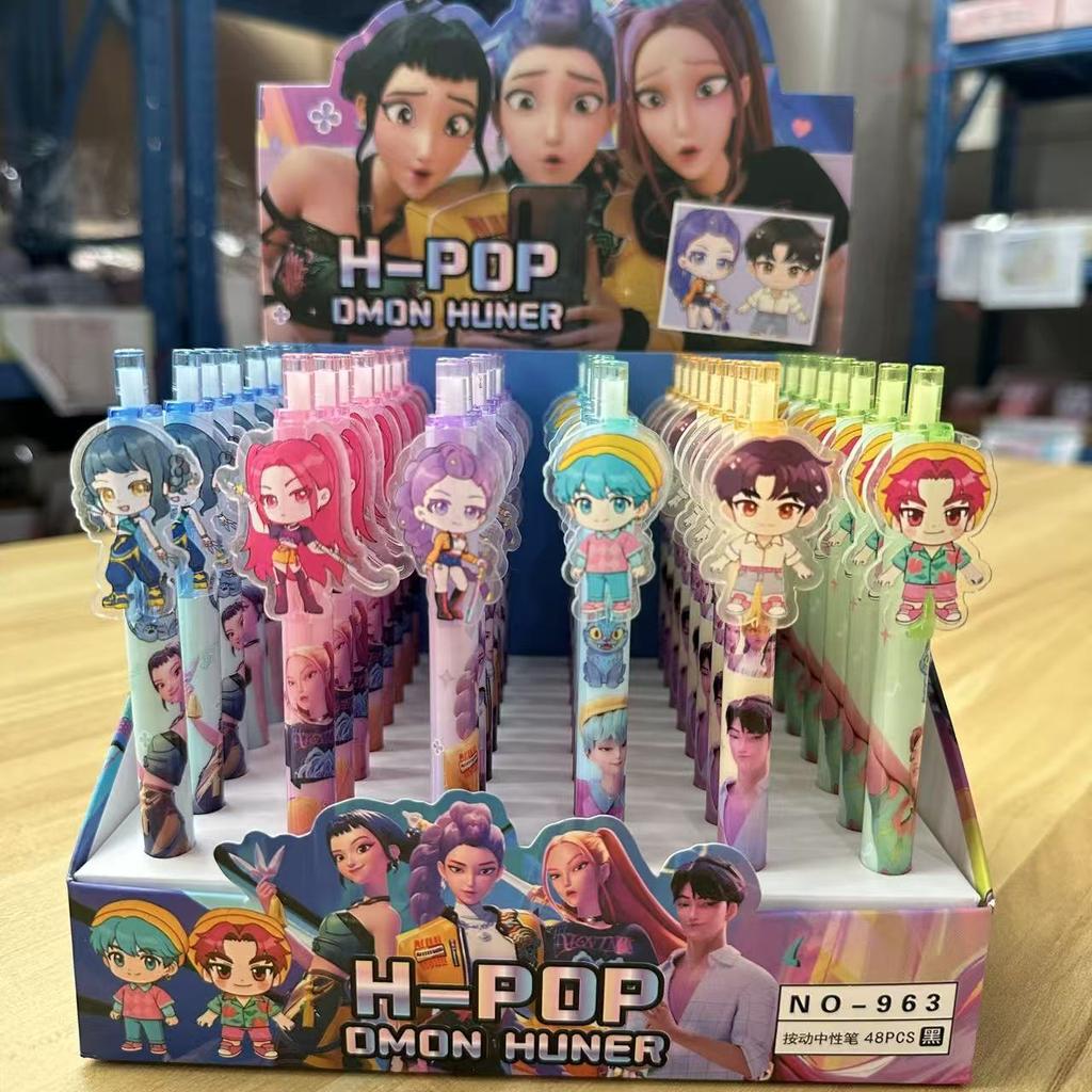 KPop Демон Охотник Студент Ручка Набор для рисования на экзамен Аниме Мультяшный Персонаж Канцелярские товары Школьные принадлежности Подарки