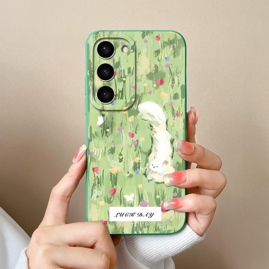 Case For Samsung Galaxy S23 FE Plus Ultra Cute Goose Cat Fall Prevention Portable Bumper For Samsung S23FE S23+ S23Ultra Funda