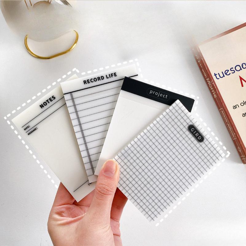 Новый прозрачный материал ПЭТ для студентов с перспективой Post-it Notes N раз Наклейки разрываемые Post-it Notes Наклейки