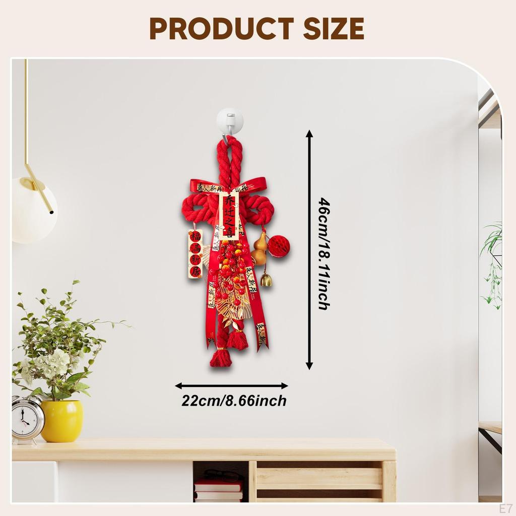 Подвеска «Китайский узел» Годовые украшения Украшение Красное подвесное украшение для