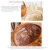 Cartoon Rabbit Ear Egg Gathering Ornaments with Handles Hand Woven Basket  Easter Festival Gift