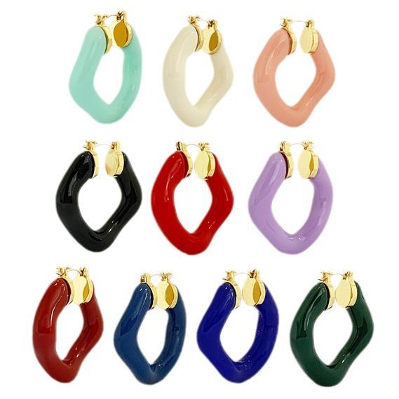 Лиза Стиль 2021 Модные Геометрические Круглые Серьги: Дизайн в стиле легкой роскоши