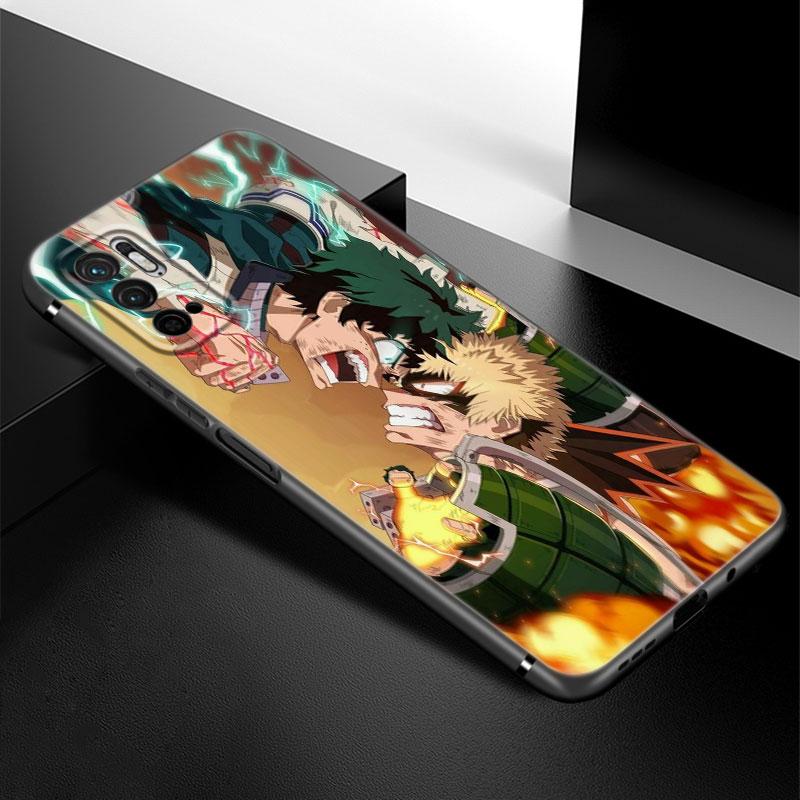 Чехол для телефона My Hero Acadamia для Xiaomi Redmi Note 7 8 9 10 Lite 11 11E 11T 12 Pro 11S 4G 10T 5G 8T 9S 10S, мягкий черный чехол из ТПУ