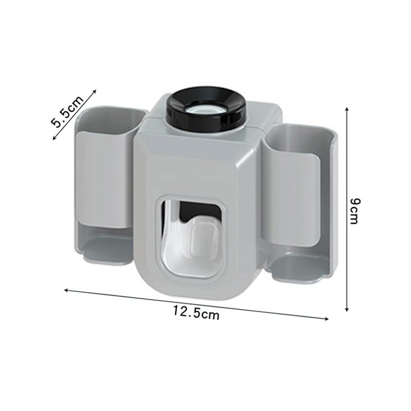 Настенный автоматический дозатор зубной пасты, держатель для зубной щетки, многофункциональный электрический держатель для зубной щетки, без удара для ванной комнаты