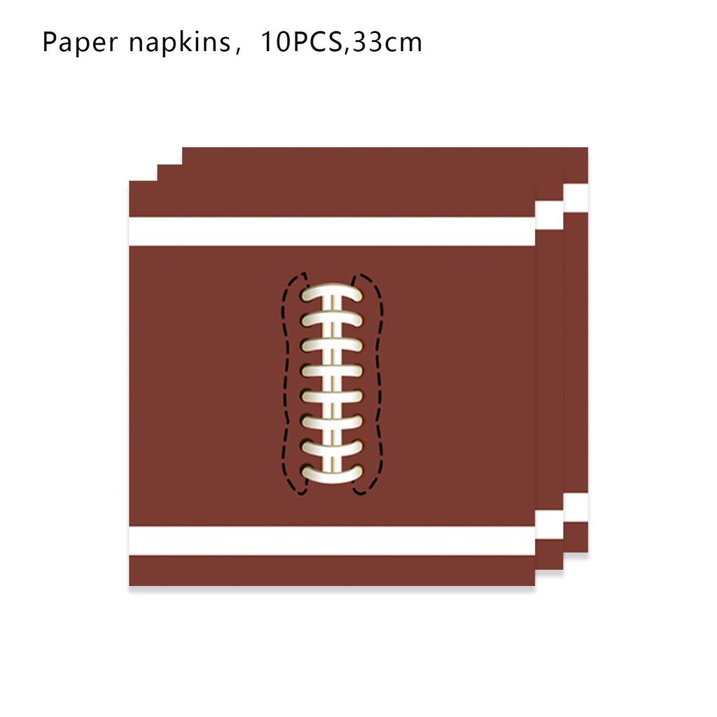 Super American Football Kids Birthday Party Cutlery Paper Plates Tissue Tablecloths Home Decoration