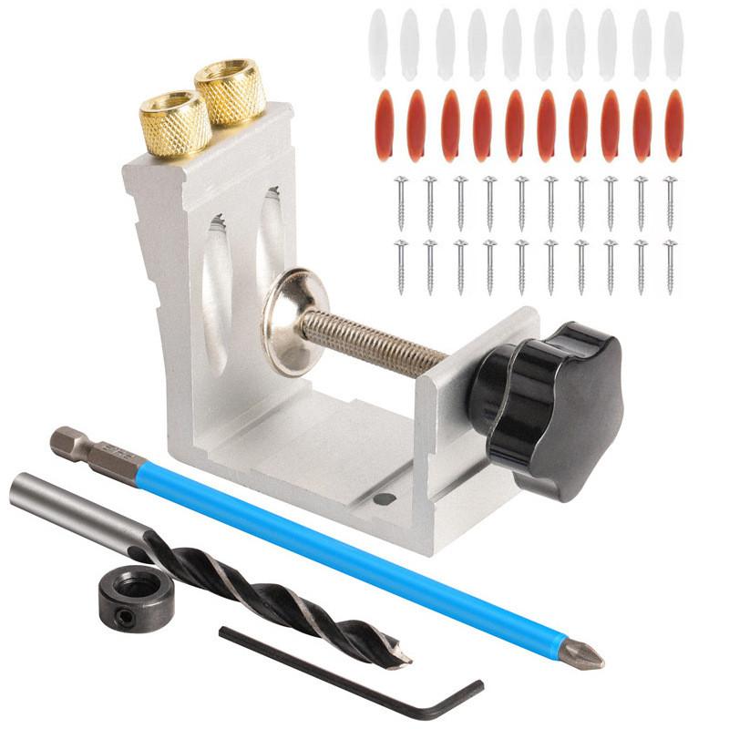 Портативный косой сверлильный станок для дерева, наклонный кондуктор для сверления, бытовой инструмент для сращивания и установки деревянных панелей