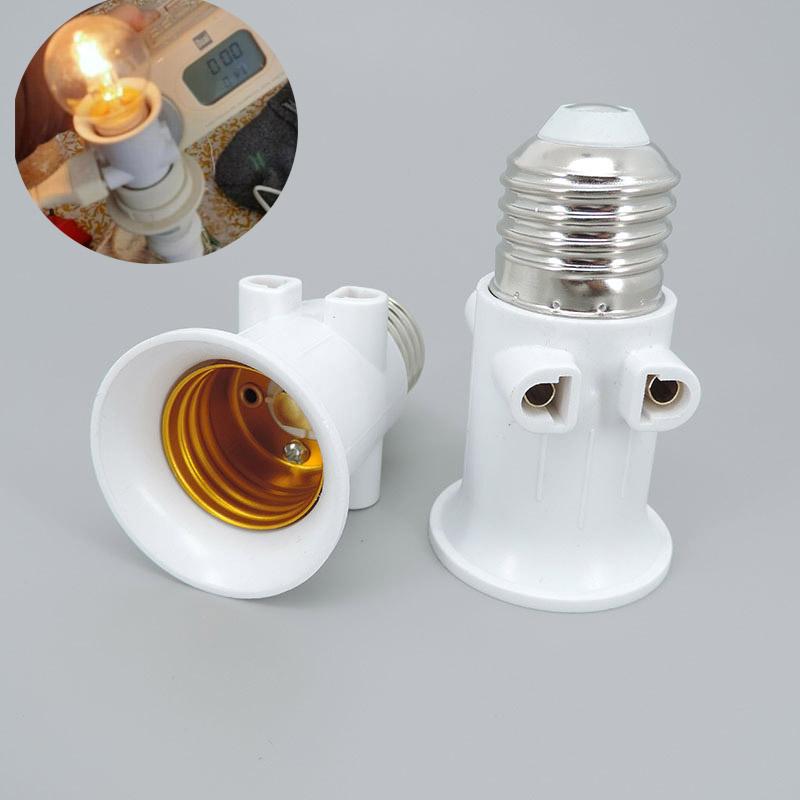 AC 100-240V 4A E27 LED Bulb Lamp Base Socket To EU Plug Adapter Lighting Light Holder Connector Accessories Screw Conversion
