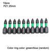 10PCs Magnetic Batch Head Alloy Steel Screwdriver Bit 25mm PZ1 PZ2 PZ3 Screwdriver Bit Hex Shank Driver Bit Hand Tools