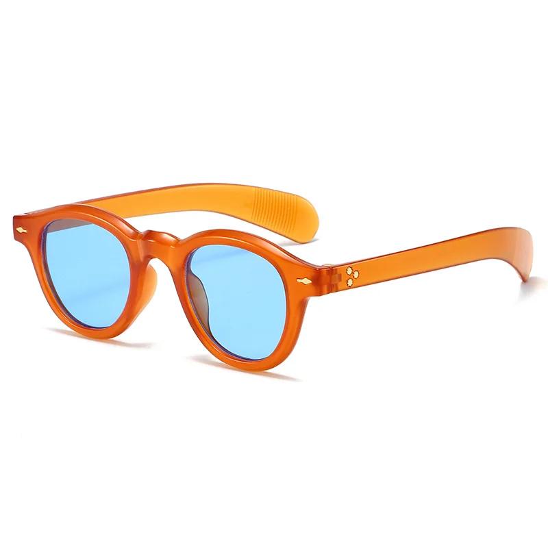 Трендовые Унисекс Ретро Круглые Солнцезащитные Очки Мужские Очки Мода Женские Уличные Очки Защитные Панк Очки УФ400