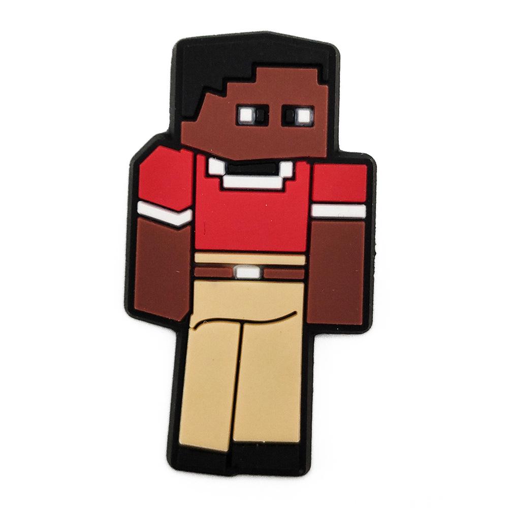 DIY Наборы для украшения кроксов и обуви из ПВХ с персонажами Minecraft