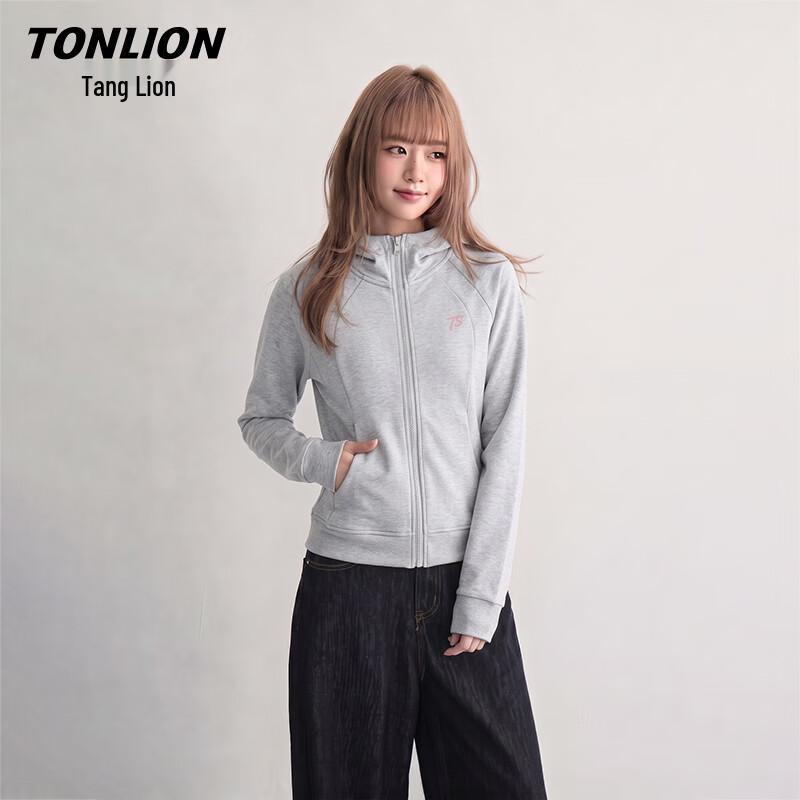 Женский кардиган TonLion с капюшоном, логотипом-буквой, приталенного кроя