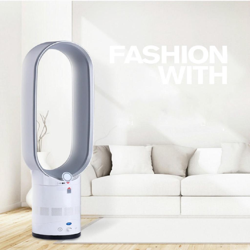 50W No-blade Fans 16 Inches Mute Bladless Floor-standing Fan Air Purifing Remote Control Home Electric Negative Ion Purifying 220V